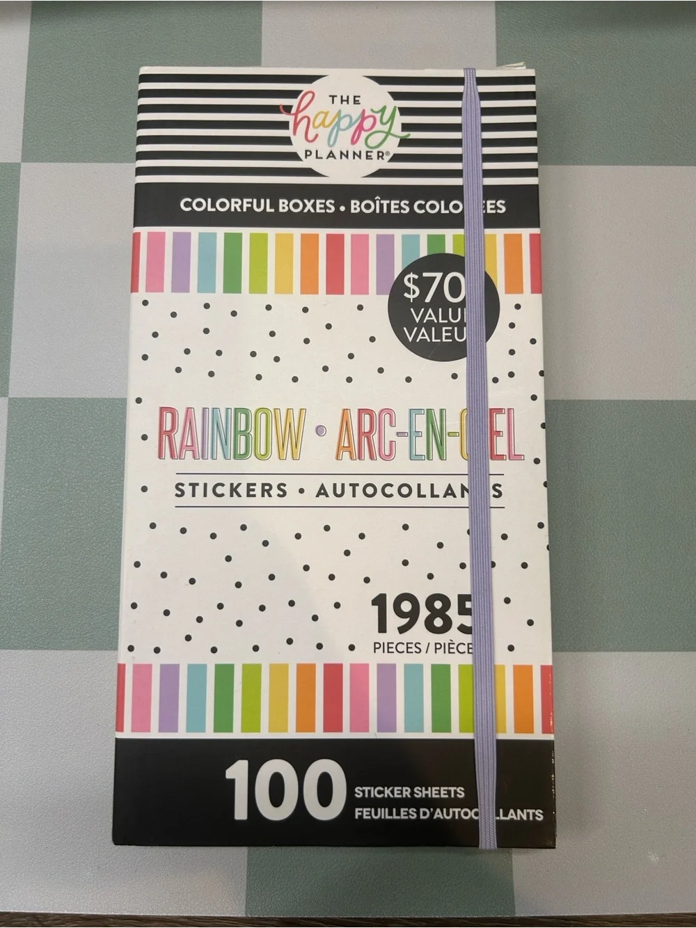 The Happy Planner Rainbow Sticker Book with 1985 pcs- 100 sheets of stickers!